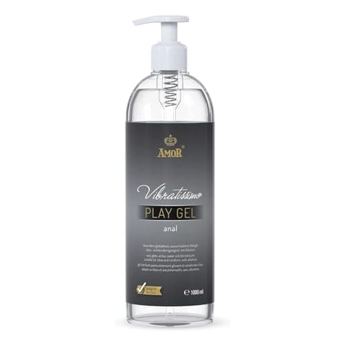 Vibratissimo Play Gel anale 1000 ml I Lubrificante extra scivoloso I Gel lubrificanti a base acqua I Gel per sexy toys in silicone e preservativi in lattice I water based lubrification