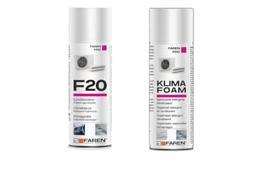 Trattamento Sanificante ed Igienizzante Completo Climatizzatori Detergente Klima Foaming + Igienizzante F20 Faren