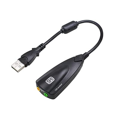 CHIZISX Professionale 5HV2 USB Scheda Audio Esterna Per PC Portatile Ampia Compatibilità USB Scheda Audio Esterna 20 centimetri Cavo
