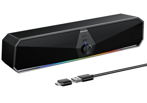Senzer CS30 Altoparlante per Computer 2.0 Alimentazione USB Casse PC Stereo Sound Altoparlante Bluetooth per Giochi per PC,Computer,Desktop(No jack da 3,5 mm)