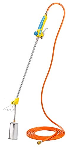 GLORIA Thermoflamm BIO Professional PLUS Bruciatore a gas | Potente e robusto | Per grandi superfici | Con attacco per bombola di gas compresso | Per giardini e viali | Bruciatore di erbacce