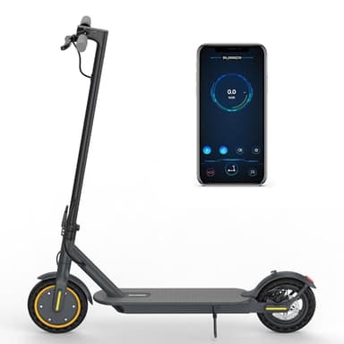 AOVOPRO Monopattino Elettrico diIndicatori di Direzione, Motore da 350W, Autonomia di 30-35 km, Velocità Massima 25 km/h, 3 Impostazioni di Velocità, Controllo App (AV01-350W-10.5AH-35km)