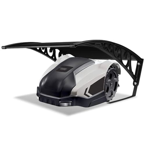 Izrielar Tosaerba robotizzato, tetto per tosaerba, robot tosaerba, tetto 106 x 87 x 50 cm, garage robot tosaerba, garage per falciatrice, protezione UV garage, nero