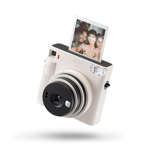 Fujifilm instax SQUARE SQ 1 Chalk White - Fotocamera a sviluppo istantaneo, Modalità One-Touch Selfie, Esposizione Automatica, Foto Formato 62x62mm