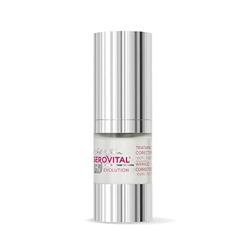 Siero Antirughe Contorno Occhi, Labbra e Fronte con Acido Ialuronico e Vitamina A ed E, Riduce le Rughe Profonde, Migliora l’Elasticità della Pelle, Gerovital H3 Evolution,15 ml