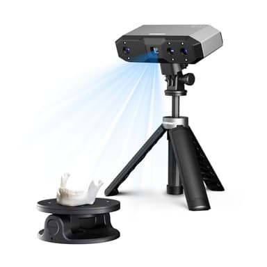 Revopoint MINI 2 Portatile 3D Scanner per Stampa 3D, Precisione 0,02 mm, Scansione Veloce 16fps, Luce Blu Industriale, Scanner per Modelli 3D a Colori per Denti, Gioielli e Piccoli Oggetti, Avanzato