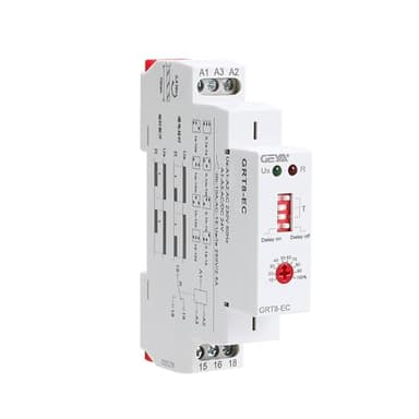 GEYA Ritardo Accendere o Ritardo Spegni Relè Temporizzatore a doppia funzione 10A Relè di ritardo CE CB ROHS (GRT8-EC,AC230V & AC/DC24V)