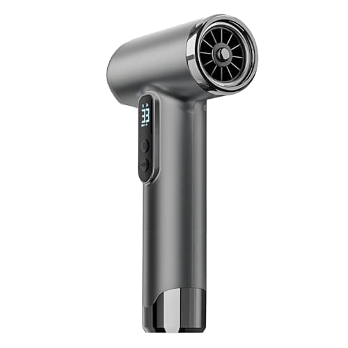 Asciugacapelli Senza Fili, Asciugacapelli Ricaricabile USB 100.000 Giri/min 15.000 MAh, Asciugacapelli Ad Asciugatura Rapida da 200 W con Ugello per Viaggi a Casa (SILVER)