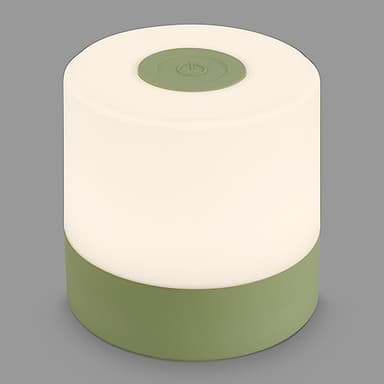 BRILONER - Mini lampada da tavolo senza fili, lampada da scrivania dimmerabile, abat jour, USB-C, lampada comodino senza fili, 7x7 cm, verde