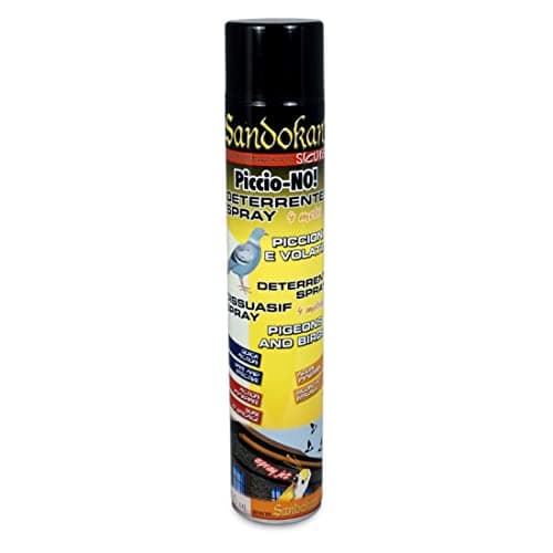 Sandokan Repellente Spray per Piccioni Piccio-No! Allontana Uccelli Piccioni e Volatili - Dissuasore Disabituante Deterrente Spray