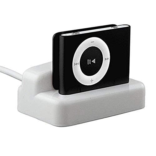 DIGIFLEX Stazione di attracco per ricaricare e sincronizzare l'iPod Shuffle di 2a e 3a generazione - bianco