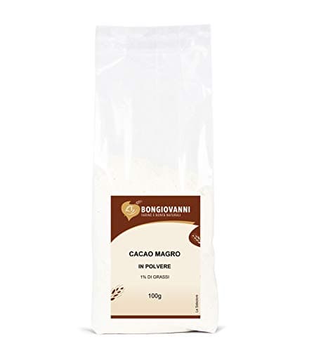 BONGIOVANNI FARINE E BONTA' NATURALI Cacao magro in polvere 1% di grassi 100g