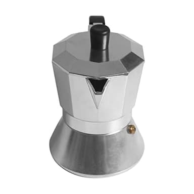 PINTINOX Capri Full induction, Caffettiera Moka 3 Tazze in Alluminio, adatta a tutti i piani cottura compresa l'induzione, Manico Antiscottatura
