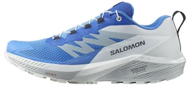 Salomon Sense Ride Scarpe da Trail Running da Uomo, Ammortizzazione e reattività, Grip versatile, Tomaia leggera, Ibiza Blue/Lapis Blue/White, 42 2/3 EU