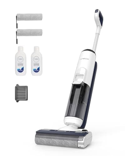 Tineco iFLOOR 5 Breeze Complete Aspirapolvere Lavapavimenti Senza Fili, Pulizia in Un Solo Passaggio per Pavimenti Duri, Pulizia dei Bordi, Auto Pulizia, Scopa Elettrica Design Leggero e Senza Fili