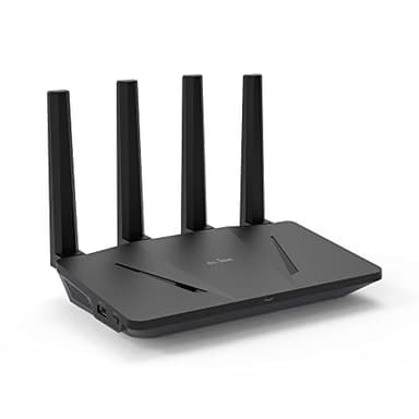 GL.iNet GL-AX1800(Flint) WiFi 6 Router - Dual Band Gigabit Wireless Internet | 5 x 1G Ethernet Ports | Up to 120 Devices | Amazing OpenVpn&Wireguard Speed | WPA3 Security | MU-MIMO | 802.11ax