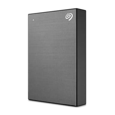 Seagate One Touch, 4 TB, disco rigido esterno portatile, crittografia hardware attivata mediante password, PC, notebook e Mac, USB 3.0, Space Gray, con 2 anni di Rescue Services (STKZ4000404)