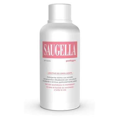 Saugella Poligyn, Detergente Intimo Emolliente Antiprurito, pH Neutro, con Camomilla e Acido Lattico, Adatto in Menopausa, 750 ml