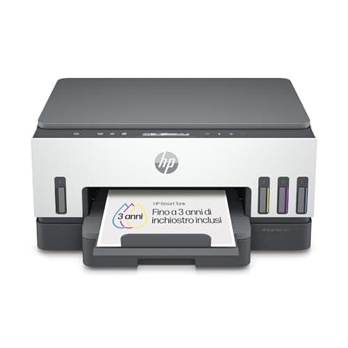 HP Smart Tank Plus 7005 AiO 28B54A, Stampante Multifunzione a Colori, Serbatoio d'Inchiostro ad Alto Volume di Stampa, Fino a 12000 Pagine (Nero) e 8000 Pagine (Colore), F/R Automatica, Wi-Fi , Bianca