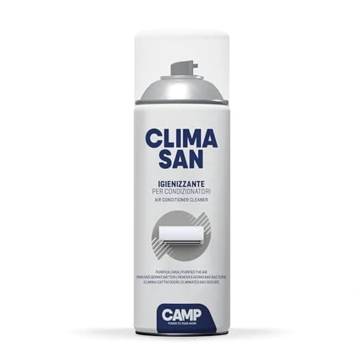 CAMP Climasan Igienizzante - Igienizzante Climatizzatore Casa, Spray per Condizionatori Ideale per Rimuovere Germi e Batteri, Pulizia Condizionatore ad Azione Purificante, Made in Italy, 400 ml
