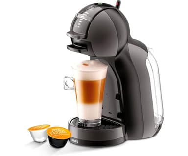 Krups Nescafé Dolce Gusto Mini Me Macchina da caffè a capsule con 15 bar di pressione, capacità 0,8 l, bevande calde o fredde, Play&Select, Thermoblock, 35 tipi caffè, nero, KP1238