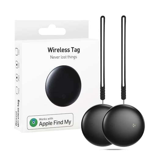 Localizzatore GPS 2 Pezzi Smart Air Tracker Tag - compatibile con "Apple Dov'è" (Solo iOS 14.5+), Localizzatori Bluetooth Trova Chiavi, per Valigia/Gatti/Borsa/Bambini/Cani, Batteria Sostituibile