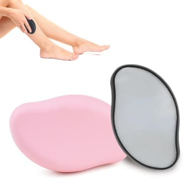 SHBAOCH 2 Depilatore corpo Donna e Uomo Nano Crystal per Epilatore Indolore per Gambe, Braccia, Schiena, Strumenti per la Depilazione Lavabili e Riutilizzabili (Nero e rosa)