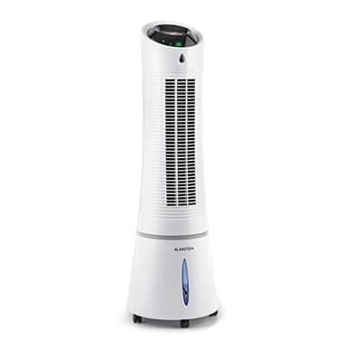 KLARSTEIN Condizionatore Portatile Senza Tubo 55W, 5in1, Umidificatore, Climatizzatore Portatile Silenzioso con Night Mode, Ventilatore Aria Fredda, Raffrescatore d’Aria 180m³/h, Serbatoio da 6L