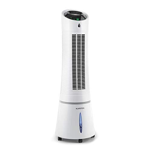 KLARSTEIN Condizionatore Portatile Senza Tubo 55W, 5in1, Umidificatore, Climatizzatore Portatile Silenzioso con Night Mode, Ventilatore Aria Fredda, Raffrescatore d’Aria 180m³/h, Serbatoio da 6L