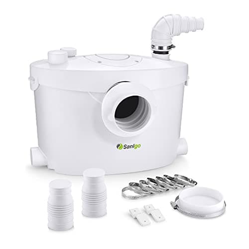 Sanigo SANI400+ - Frantoio sanitario con filtro al carbone e pannello di servizio rimovibile, 400 W