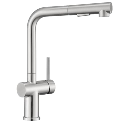 BONADE Rubinetto Cucina con Doccetta Eestraibile, Rubinetto Lavello Cucina con 2 Tipi di Getti, Miscelatore Cucina Girevole a 360°, Rubinetti Cucina Monocomando in Acciaio Inox, Spazzolato