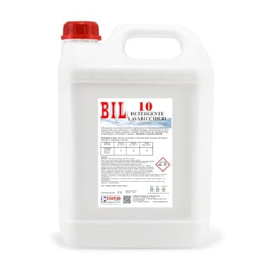 BIL 10: Detergente Lavabicchieri Bar, Detersivo Professionale Lavastoviglie, Lavabicchieri e Lavatazzine, Concentrato, HORECA, Haccp