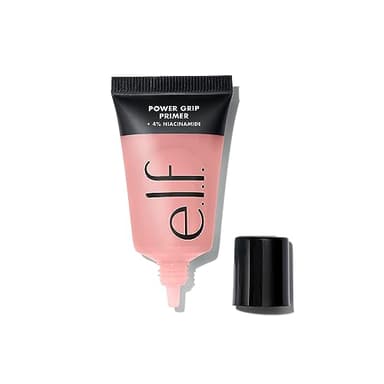 e.l.f. Power Grip Primer 4% Niacinamide Mini, Primer Viso Idratante a Base di Gel, Uniforma e Illumina la Pelle, Fa Aderire il Make-Up, Prodotto Vegano e Non Testato Sugli Animali, 15 ml