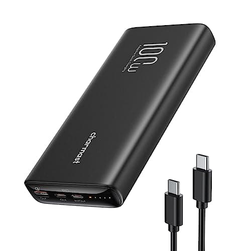 Charmast Power Bank PD 100W 20000mAh Caricatore Portatile USB C ricarica Rapida e QC 4.0 Batteria Portatile PC Powerbank per Laptop MacBook Pro Dell XPS Lenovo iPhone Huawei e Smartphone