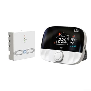 Termostato programmabile settimanale senza fili RF con controllo della temperatura della caldaia a gas con accesso remoto, termostato intelligente, controllo vocale, nessun WiFi richiesto