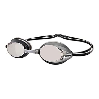 Amazon Basics Occhialini da nuoto per adulti, unisex, argento a specchio