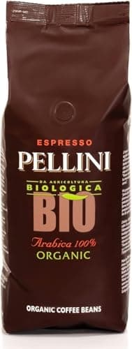 Pellini Caffè in Chicchi per Espresso Bio, Miscela 100% Arabica, Caffè in Grani dal Sapore Dolce e Delicato da Agricoltura Biologica, 500g