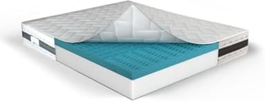 MUUN - Materasso Letto Matrimoniale 160x190 cm, Altezza 25 cm, in Memory Foam, Anallergico e Ipoallergenico, Isola Il Movimento, Bassa Manutenzione, Flessibile, GARANTITO 20 ANNI, Mod. IRIS