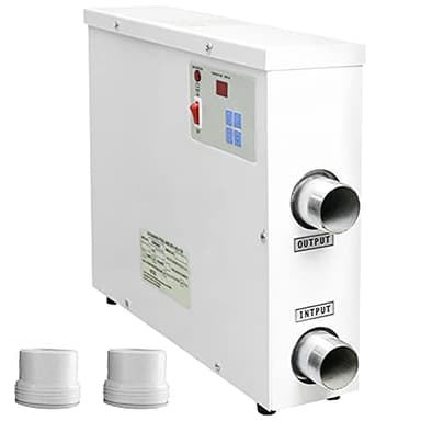 TGHY Riscaldatore per Piscina Termostato 5,5kW 9kW 11kW 15kW Termostato per Piscina Spa Vasca Idromassaggio 220V 380V Attrezzatura per Il Riscaldamento di Piscine Interrate Fuori Terra,9kw,380V