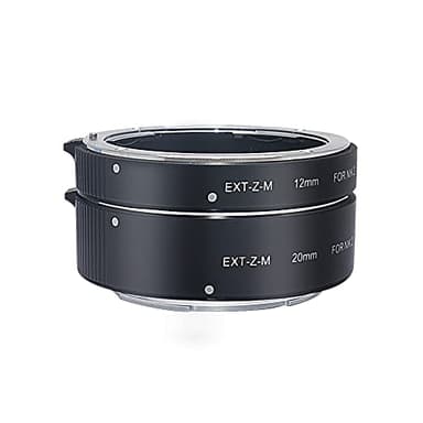 Mcoplus EXT-Z-M, Tubi di Prolunga Estensione Macro Nik Z Autofocus AF Lens Mount adattatore per Nik Z-Mount Z6 Z7 Fotocamera Mirrorless per Fotografia, Metal, Black(12 mm + 20 mm)