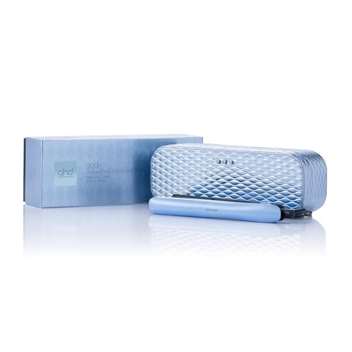 ghd Gold Styler in Blu Ghiaccio con cofanetto Iced Luxe - Styling avanzato professionale, per capelli lisci, setosi e più lucenti - Per tutti i tipi di capelli