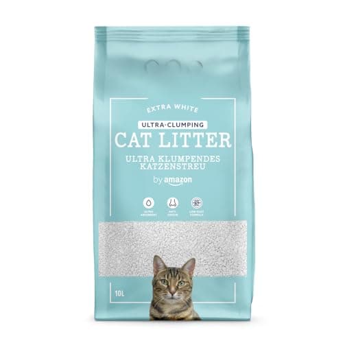 by Amazon Lettiera agglomerante per Gatto Ultra, Bianca, 10 L