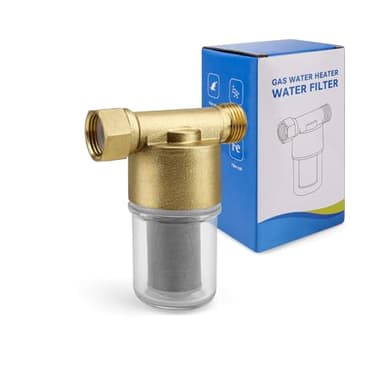 KINHARD Filtro Doccia 1/2", Filtro Anticalcare Lavatrice, Viene Fornito con un Elemento Filtrante in Acciaio Inossidabile, Filtra Efficacemente le Impurità Dell'acqua, Adatto per Bagni e Cucine