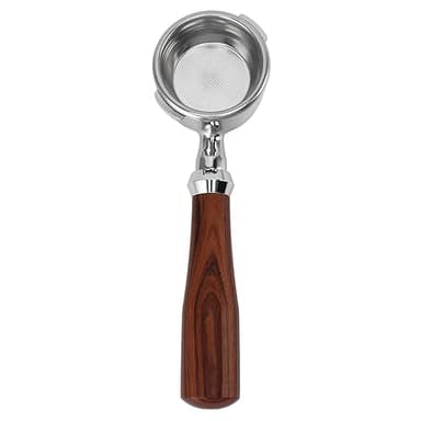 Pssopp Portafiltro Senza Fondo da 58 Mm, Portafiltro Senza Fondo Sostenibile a Doppia Orecchie in Acciaio Inossidabile per Macchina Gaggia Classic (Mi Palissandro Classico)