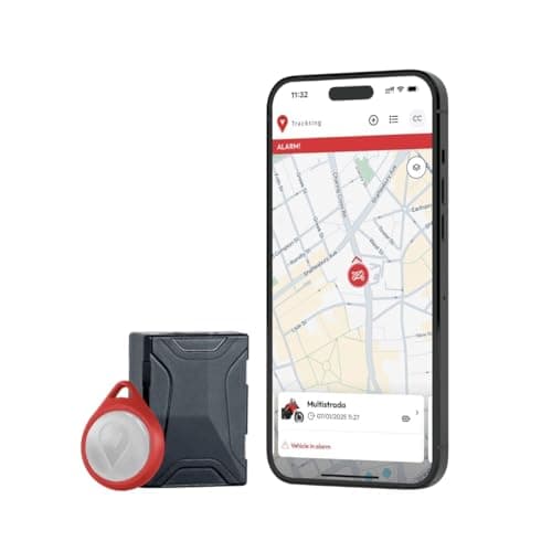 Trackting SMART V3 Europa - Antifurto GPS localizzatore per Auto e Moto - SIM integrata Senza Canone LTE-M/Edge - No cavi - Batteria record - Telefonata Allarme e Live Tracking in Caso di Furto