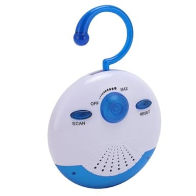 Mini radio da doccia impermeabile, mini radio FM portatile con altoparlante e antenna integrati, batteria a lunga durata, altoparlanti radio FM portatili per bagno, cucina, uso esterno