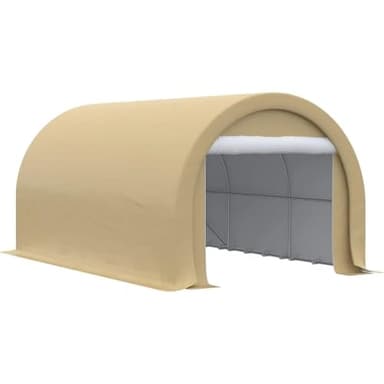 JMORCO Garage Auto per Esterno Carport da 10' x 16', Tenda da Garage Portatile Resistente con Grande Porta con Cerniera, Copertura Anti-UV in PE for Auto