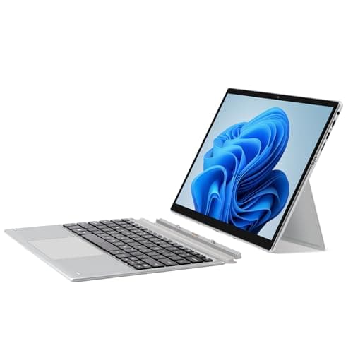 VGKE B12 Notebook convertibile,PC Portatile 12,3 Pollici,2 in 1 Touchscreen Laptop,Tablet PC,Quad Core, 8GB RAM,256GB SSD,FHD IPS 3000x2000,2.4G+5G WiFi,Tipo C,Con Tastiera Rimovibile