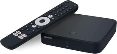 STRONG - Streaming Box Android TV + DVB-T 4K UHD - SRT420 - Chromecast integrato - Compatibile con Google Voice Assistant - Dolby Audio e Dolby Vision - Facile da installare - Nero