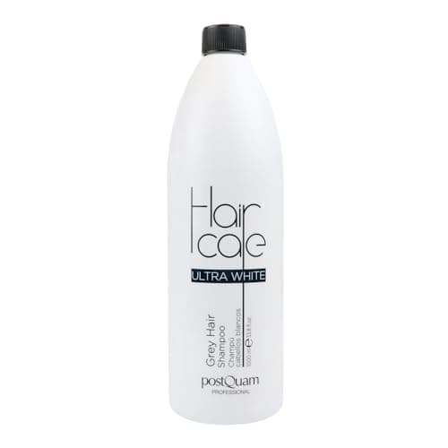 PostQuam - Shampoo per Capelli Bianchi per Uomo e Donna | Rimuove il Giallo Nei Capelli Grigi, Lascia i Capelli Morbidi e Lucenti - Flacone da 1000 ml